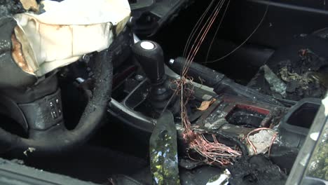 the car after the fire