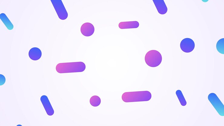 Abstract Motion Background with Floating Gradient Shapes