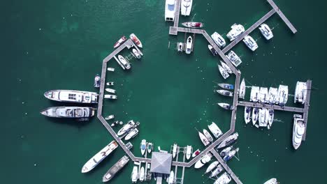 mega yachts docked in marigot marina in st