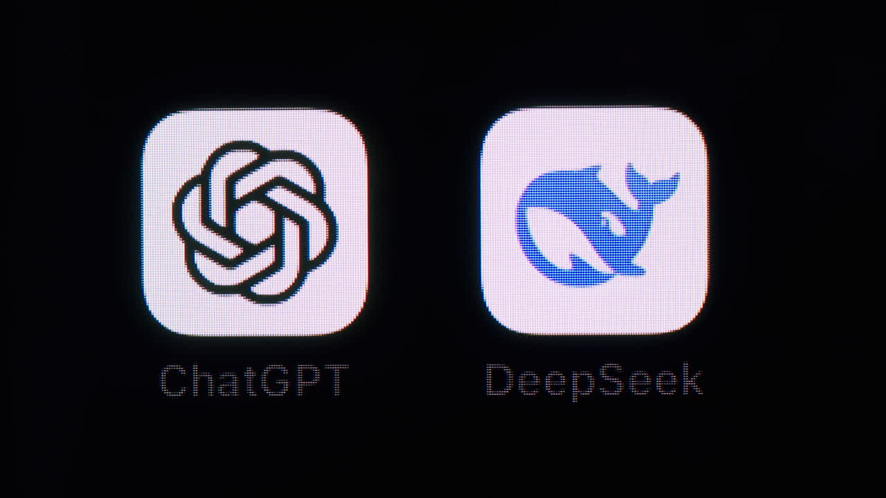 Mouse Cursor Clicking ChatGPT App Icon on Digital Screen