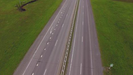 aerial view highway junction.