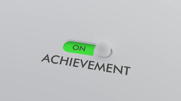 Switching on the ACHIEVEMENT switch