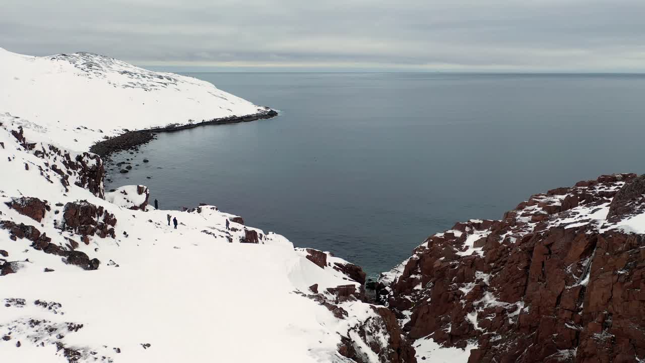 겨울에 북극 해안선