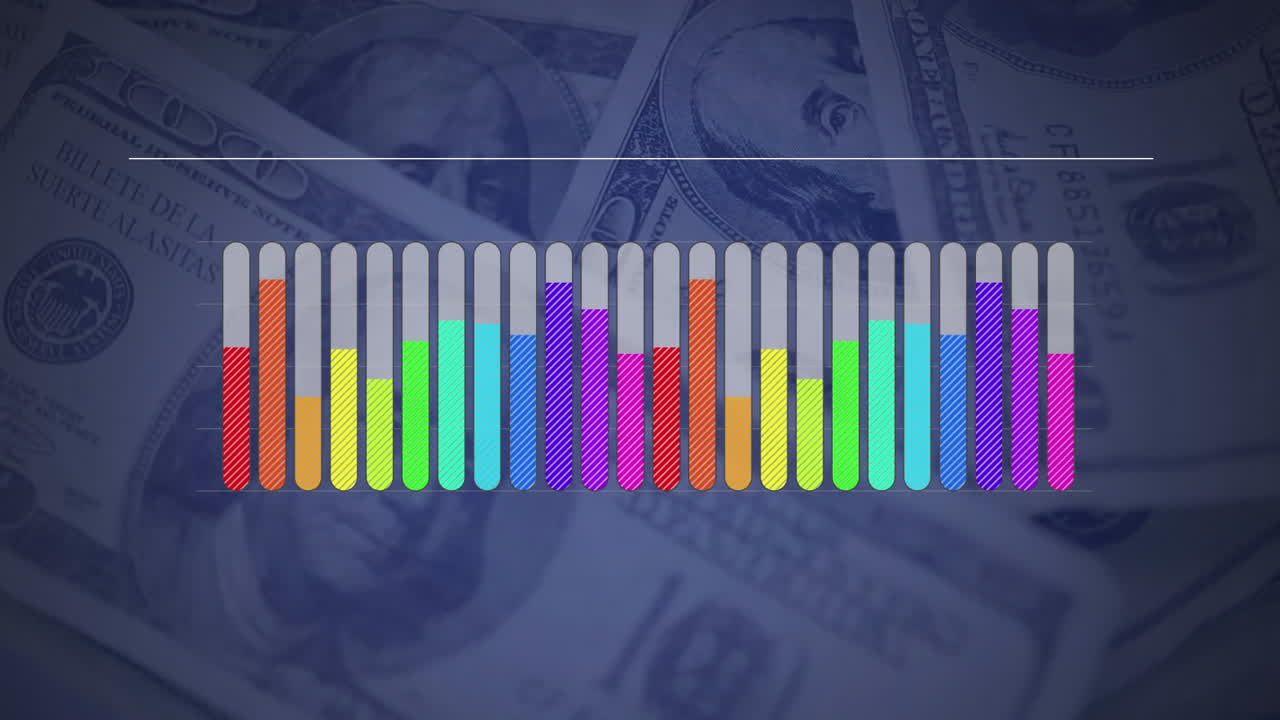Colourful bar graph