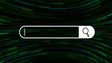 search bar on a green background