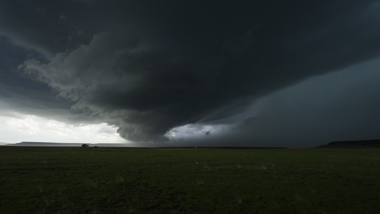 Overhead Storm Cloud Steady Tilting Up View