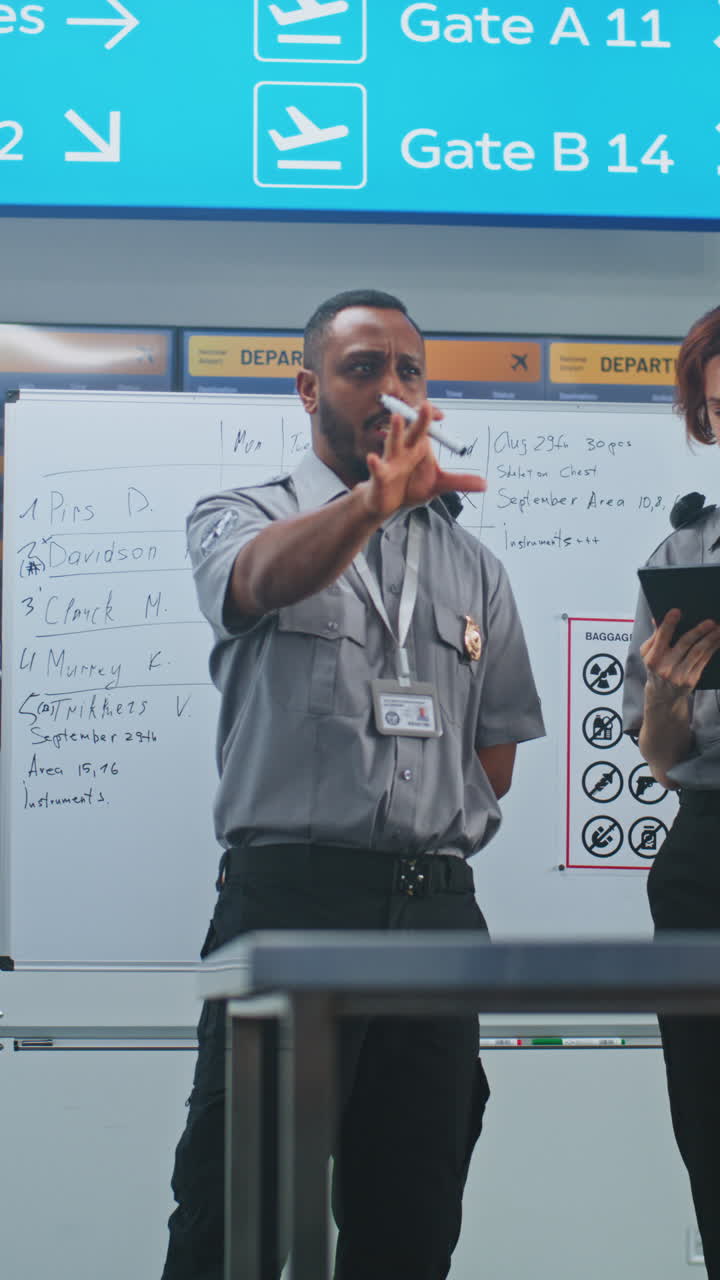 oficial de seguridad del aeropuerto