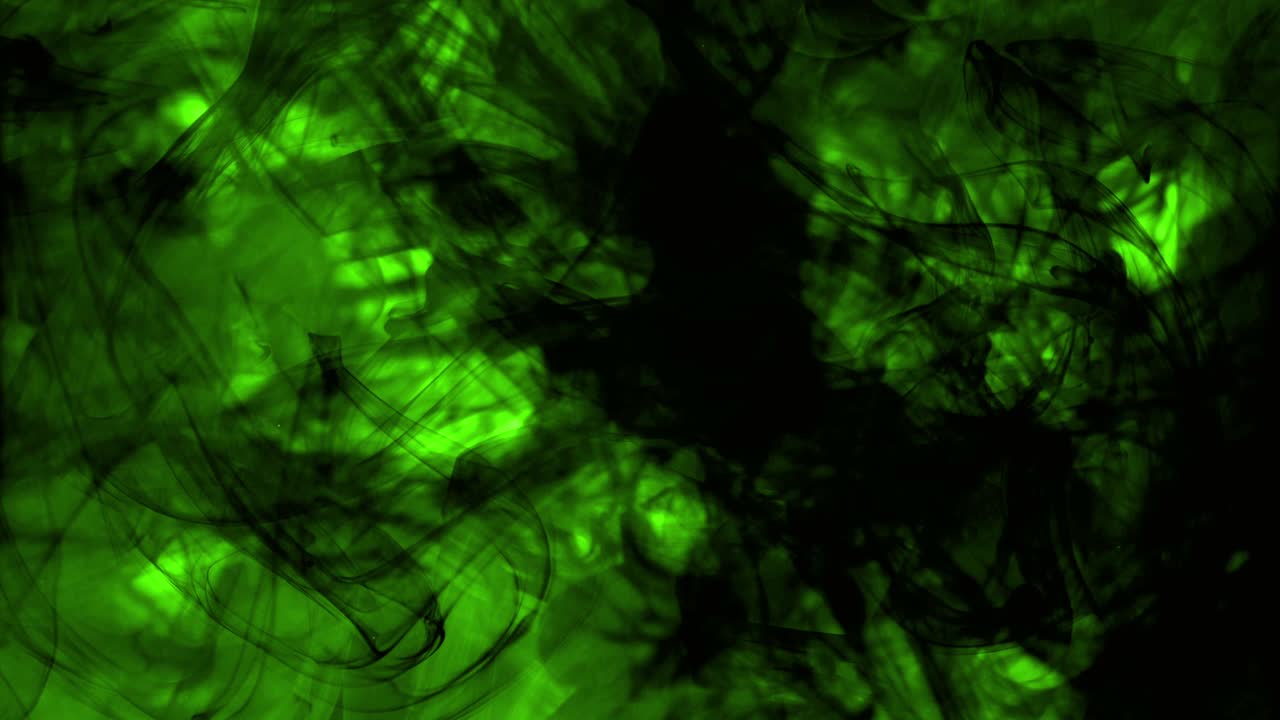 fondo de bucle de pintura verde en el agua