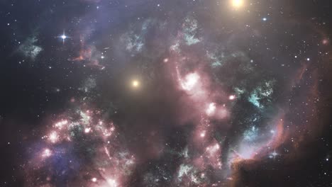 view of great universe, nebula and stars