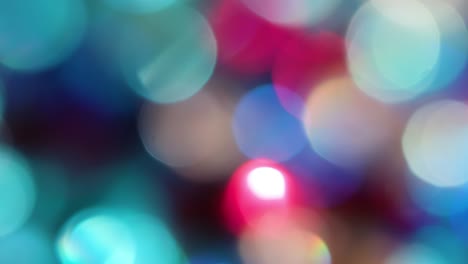 la rotación de los círculos bokeh en el sentido de las agujas del reloj