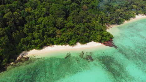 泰國安達曼海上美麗的熱帶島<unk>的空中全景拍攝 - koh kradan