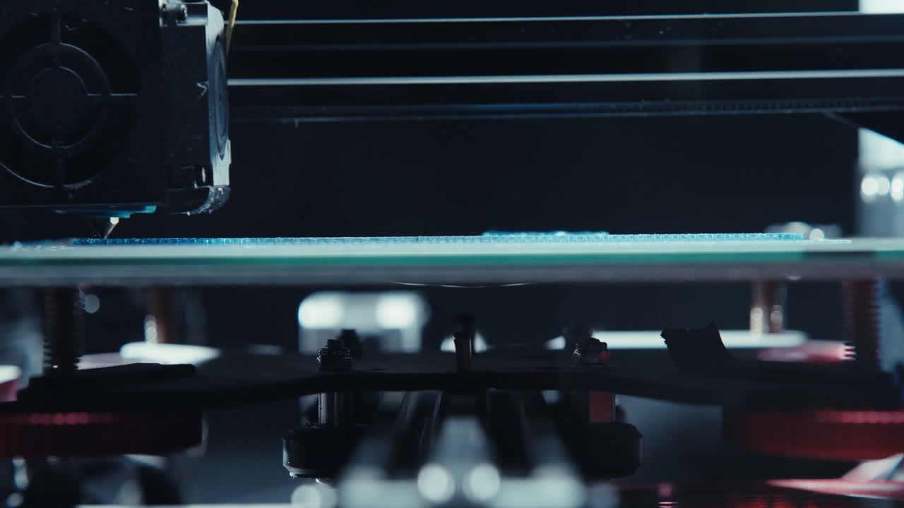 крупный план процесса 3d-печати