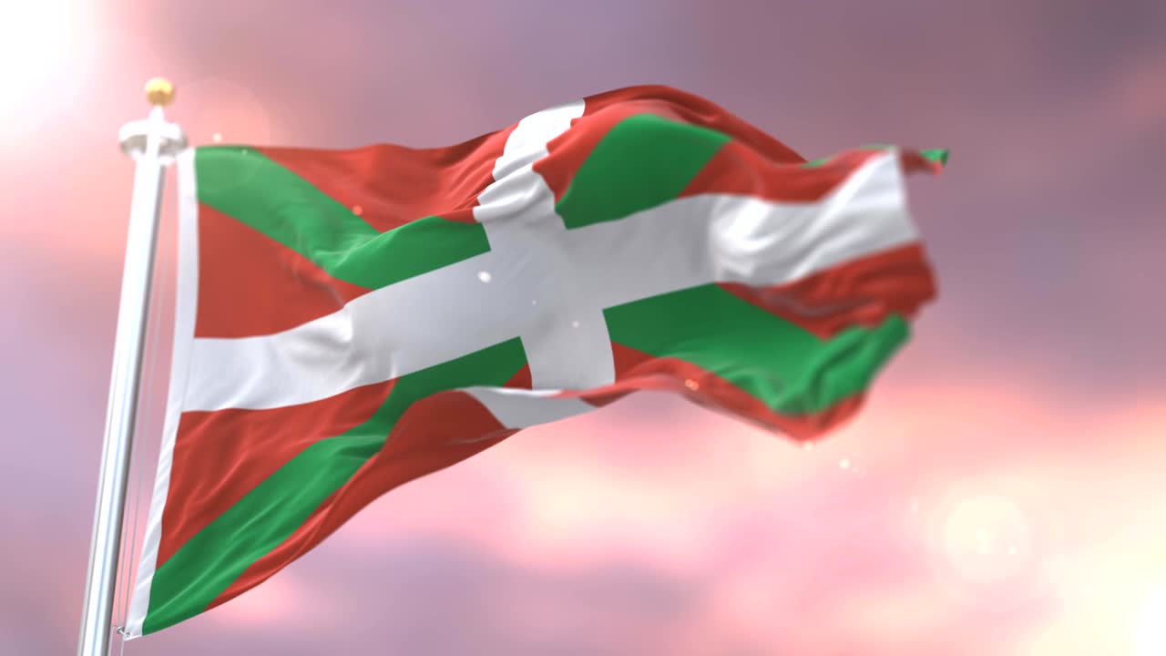 바스크 국가의 발은 해가 지면 움직입니다.