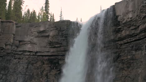 a close up view of the upper crescent falls