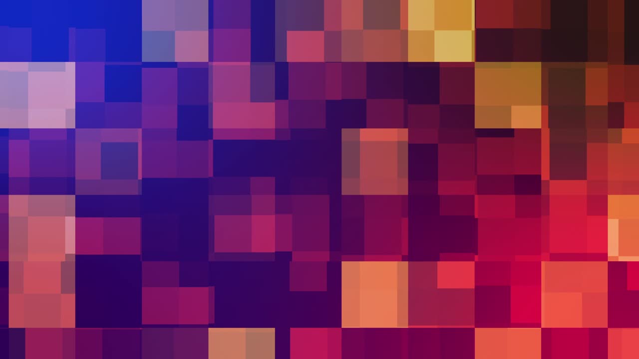 Abstract colorful squares background. 4k