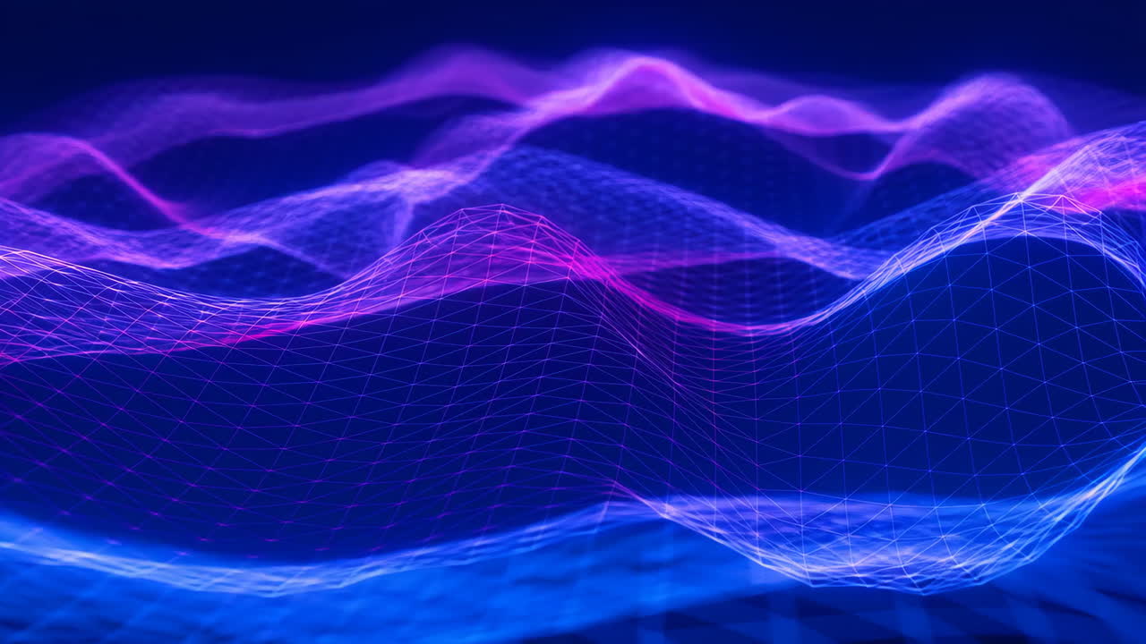 Abstract grid network background