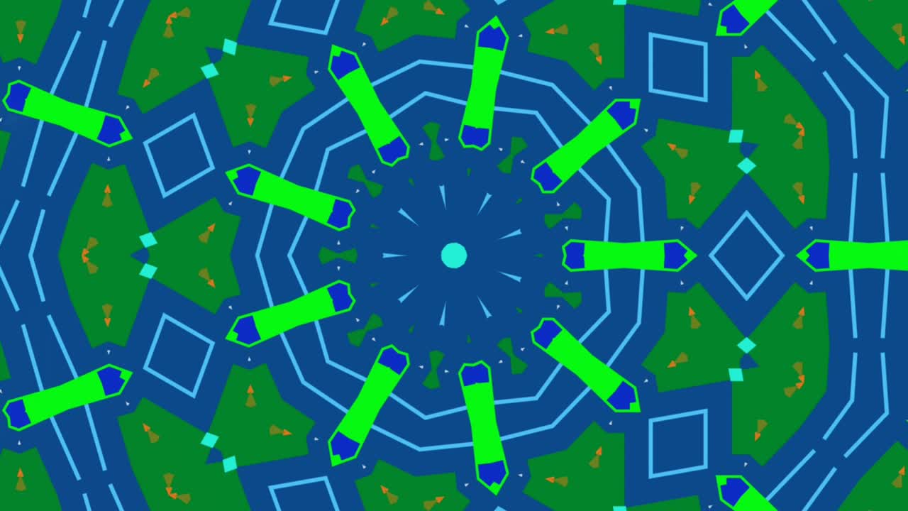 アブストラクト カレードスコップ シーケンスパターン