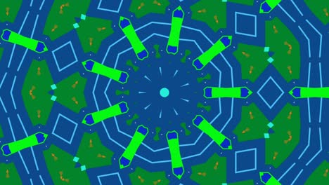 patrones de secuencia de caleidoscopio abstractos.