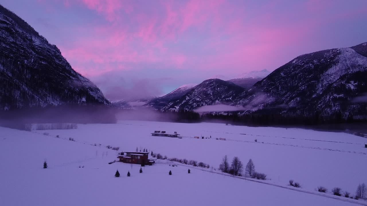 hora de oro de invierno en la ciudad nevada # 1