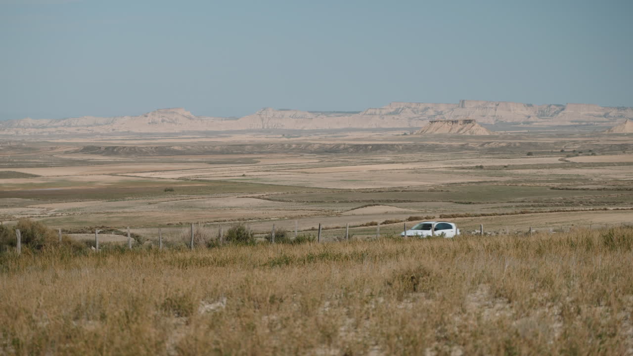 Desert Landscape with Car
