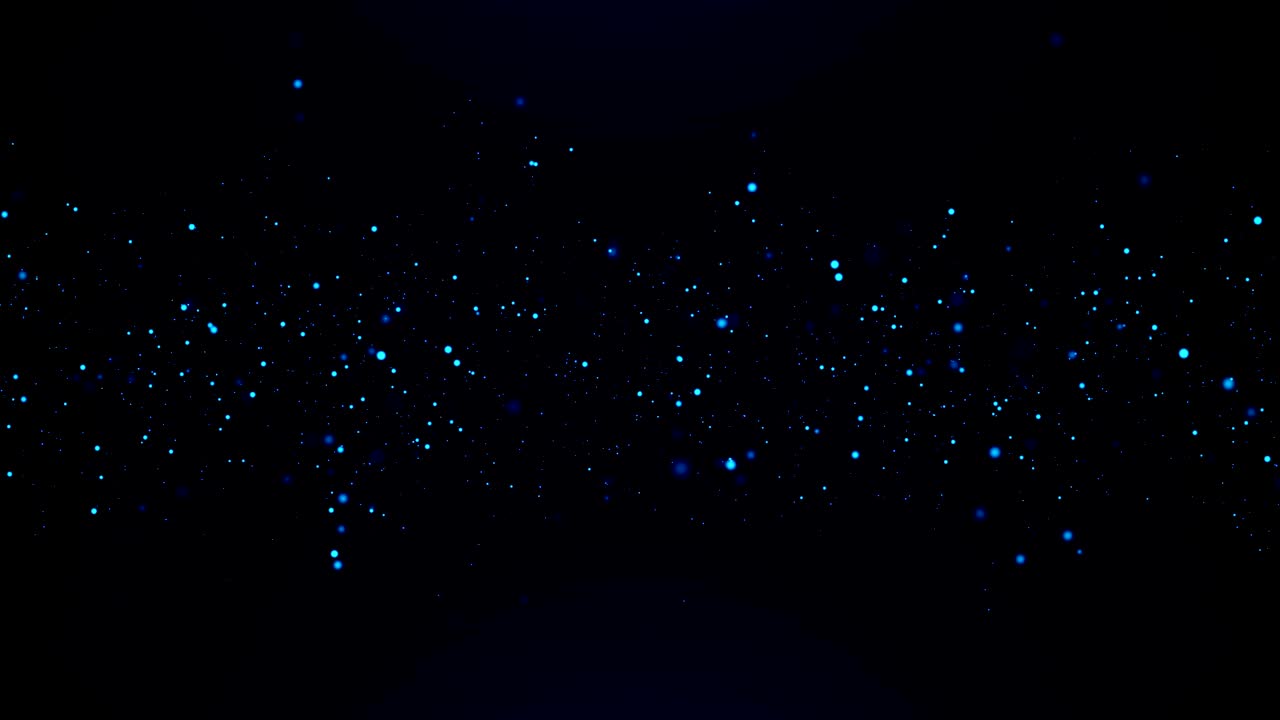 Glitter Particles Background. Blue Particles. Loop