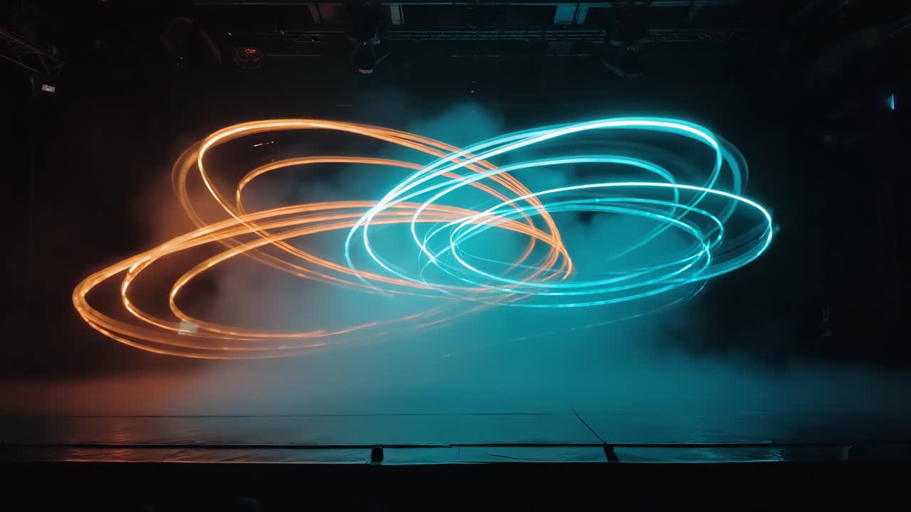 Abstract Light Painting on Stage