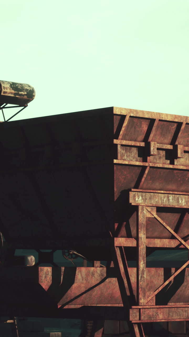 Rusty Industrial Machinery and Storage Tanks