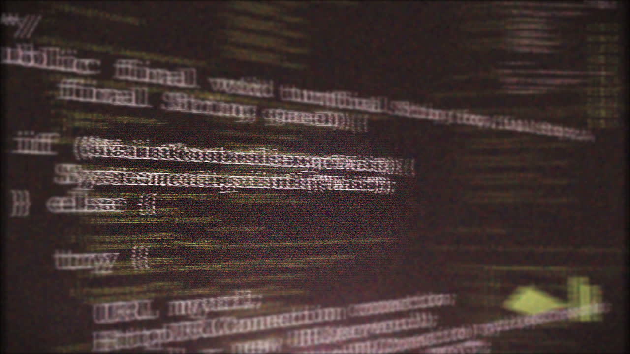 Hacker Code on display - Failed Access