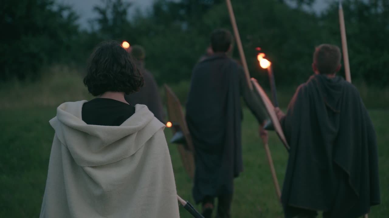 Medieval Warriors at Night