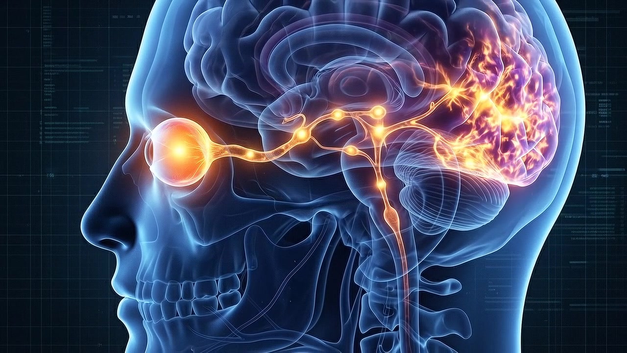 Medical Animation of Visual Signal Processing in the Human Brain