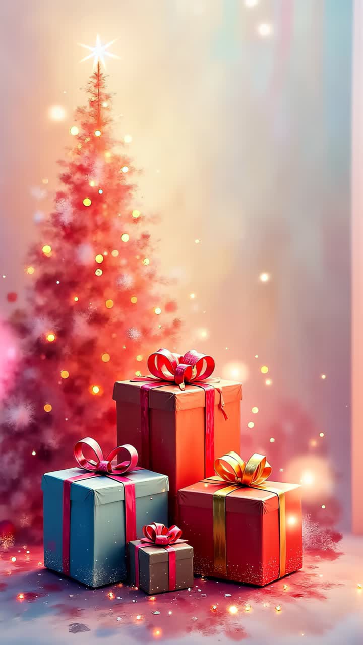 regalos de Navidad debajo de un árbol de Navidad