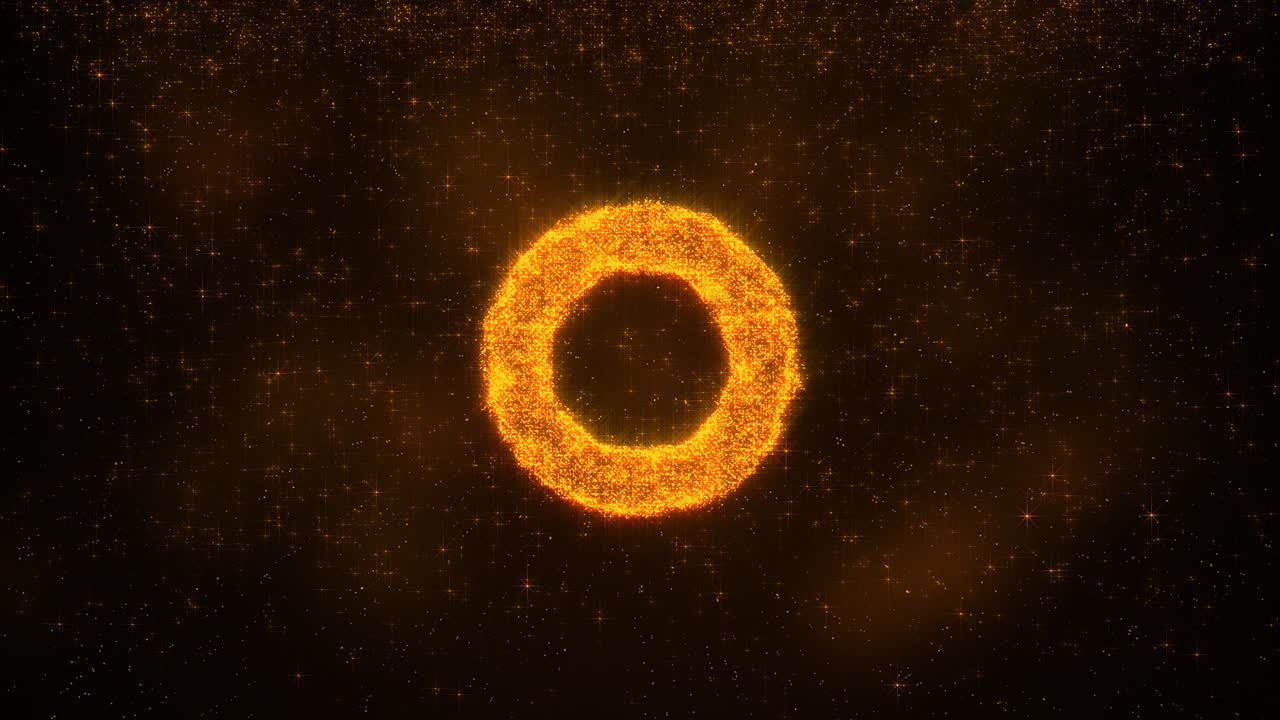 잃어버린 원 개념 반이는 입자 효과 4k 비디오 해상도