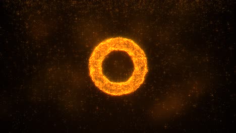 lost circle concept glittering particles effect 4k video resolution