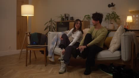 couple getting ready for a winter adventure