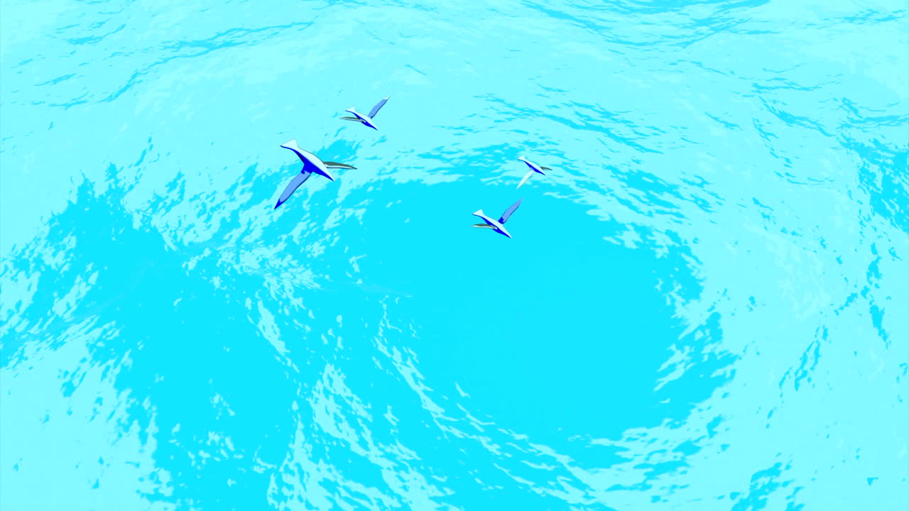 물 위를 날아다니는 비행기