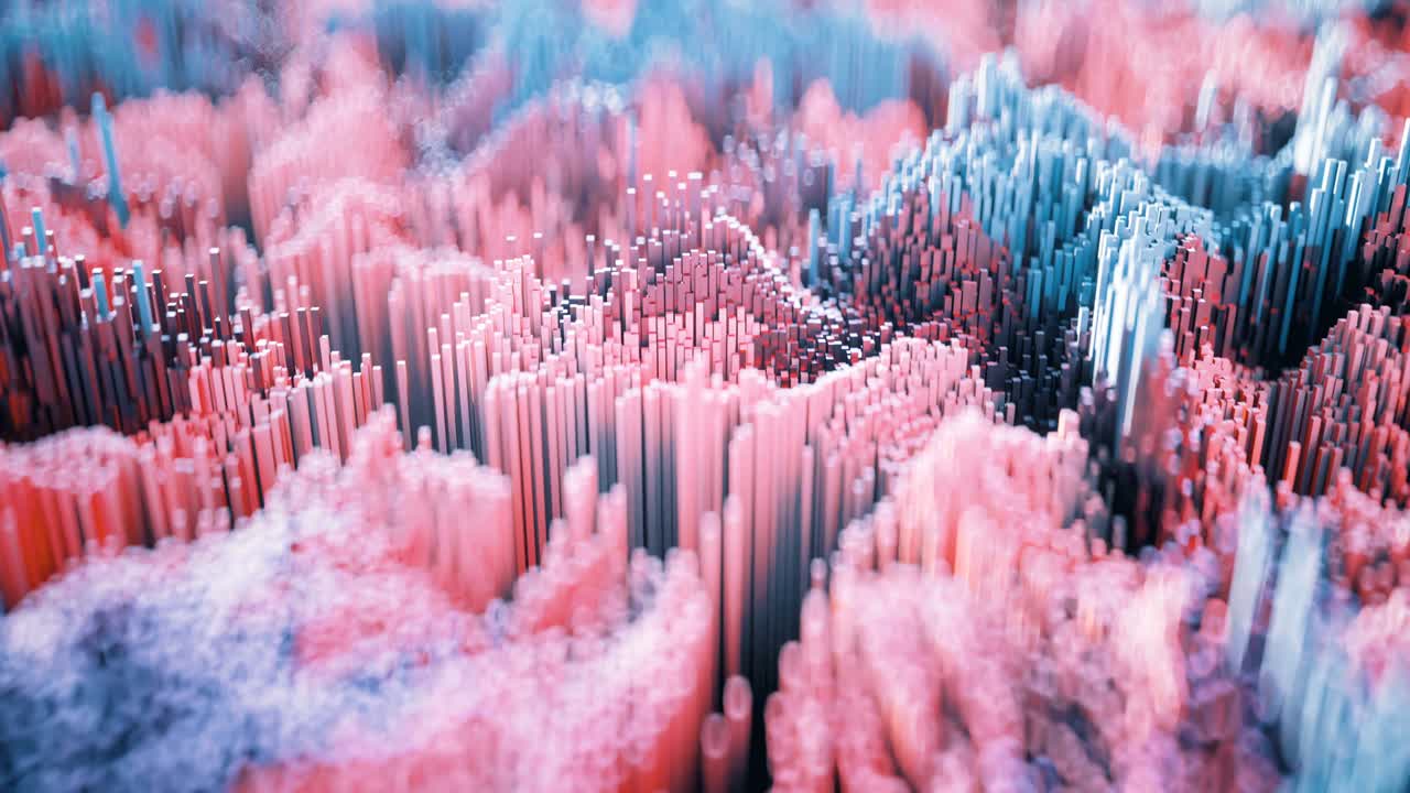 4k 추상 토포그래픽 파형