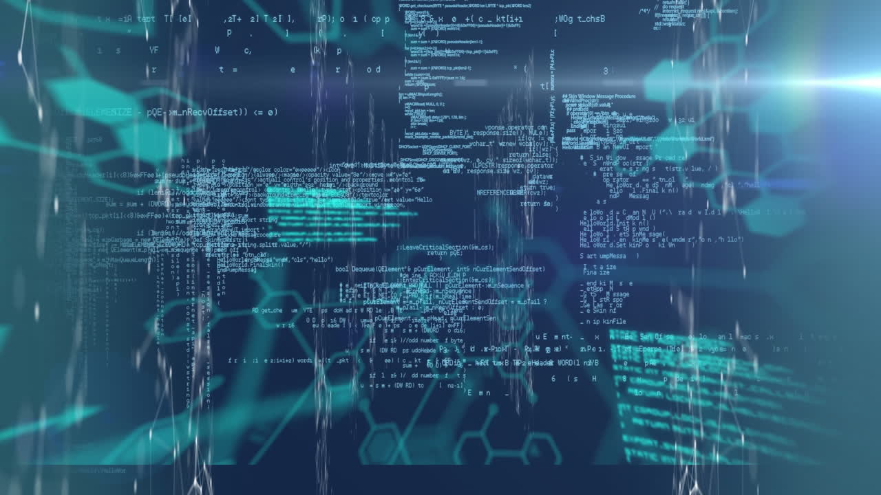 animación digital de la interfaz digital médica con procesamiento de datos contra un fondo azul