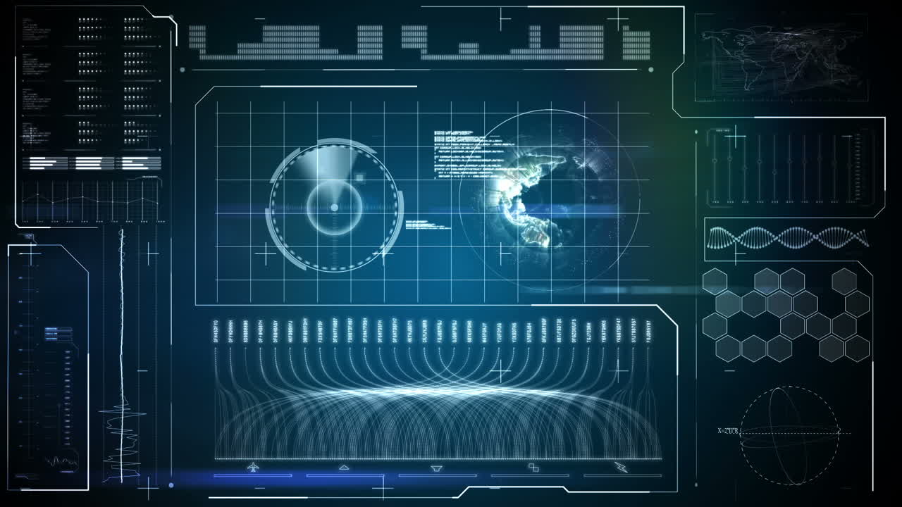 Blue business interface