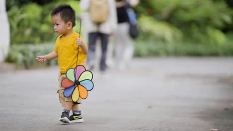 asian kid in a park