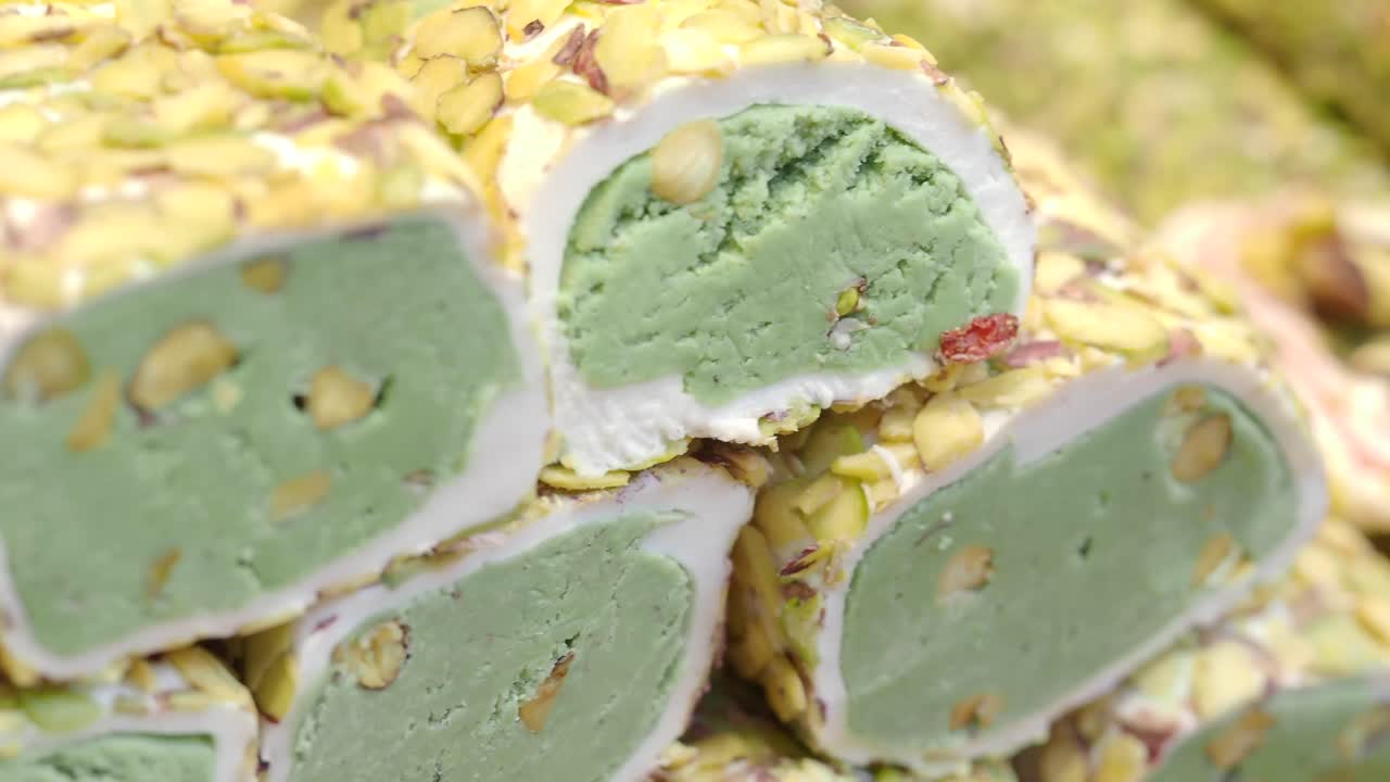 Stacked Turkish Delight with Pistachios