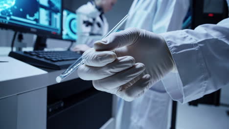 scientists conducting research in a modern laboratory