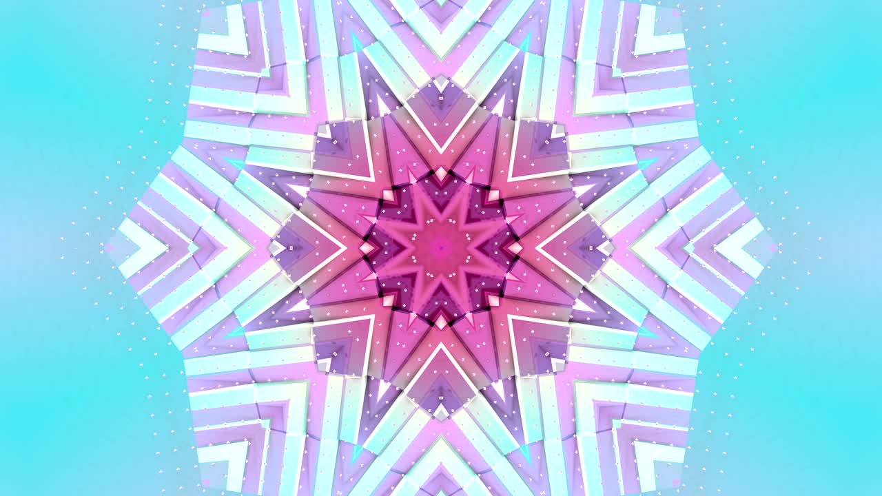 abstracto simple fondo 3d en color gradiente turquesa roja, estilo low poly como fondo geométrico moderno o entorno matemático con efecto caleidoscópico. 4k uhd o bucle sin costuras fullhd. v8