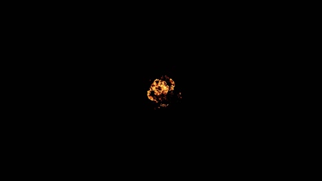 explosion bomb fire, black screen smoke effect, animation 4k