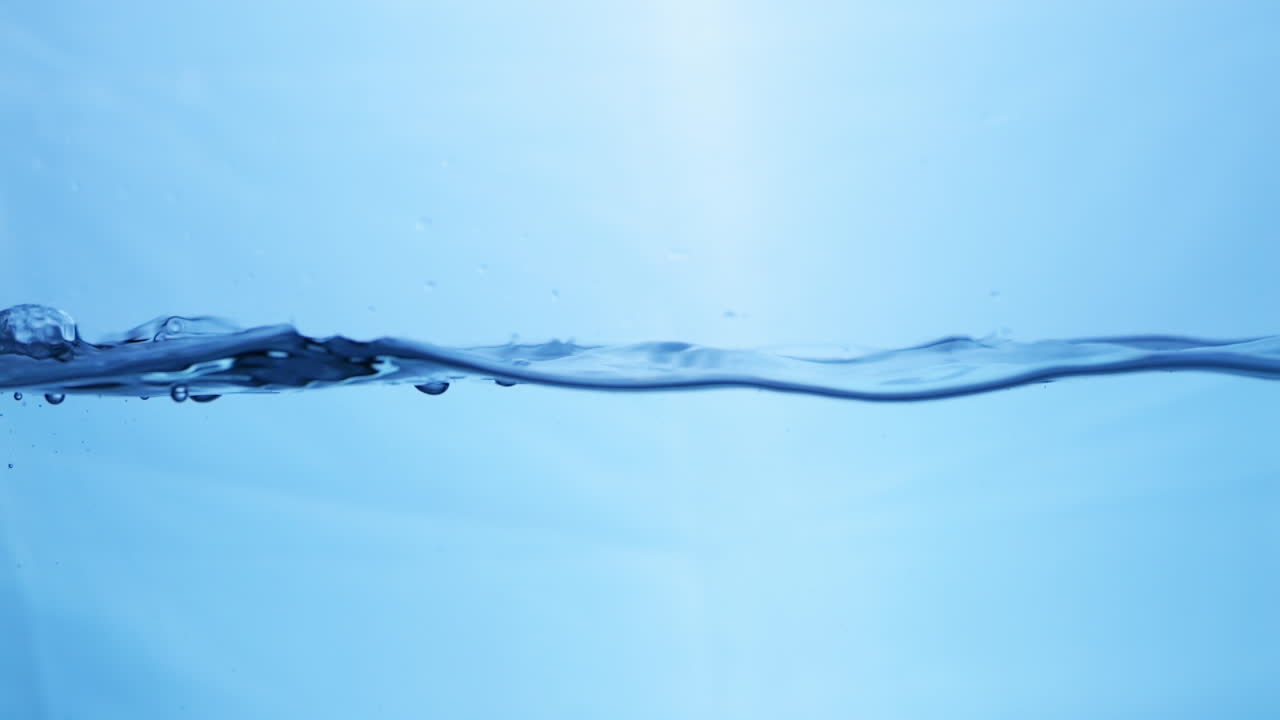 상쾌한 파란 파도