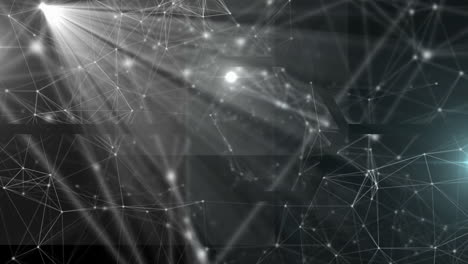 animation of network of connections on dark background