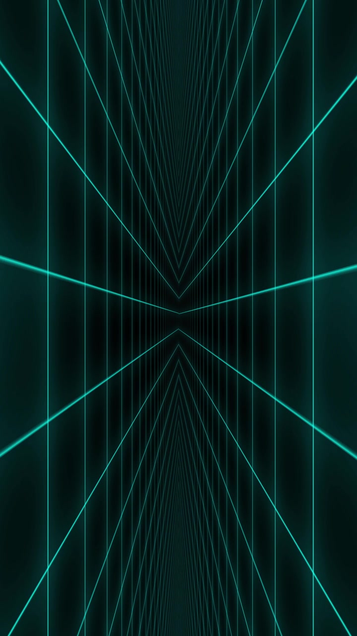 Seamless Loop of a Retro Futuristic Neon Grid