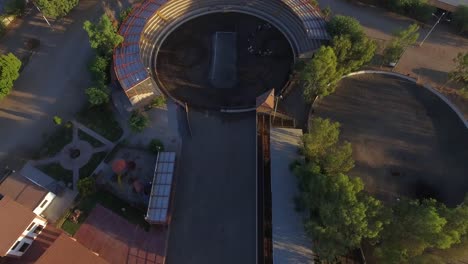 vista de los terrenos del rodeo desde el aire