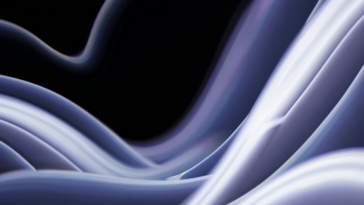 Abstract Flowing Purple and Blue Liquid Waves Background