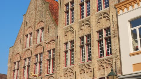detalle de la magnífica arquitectura en dam, bélgica.