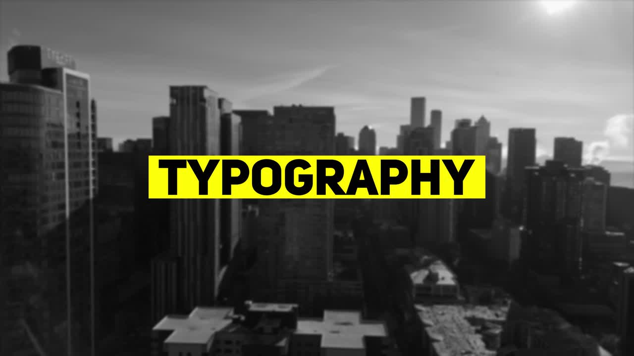 Titoli a riquadro tipografici 01 Adobe After Effects 2022 Versione RGB inclusa Risoluzione 3840×2160